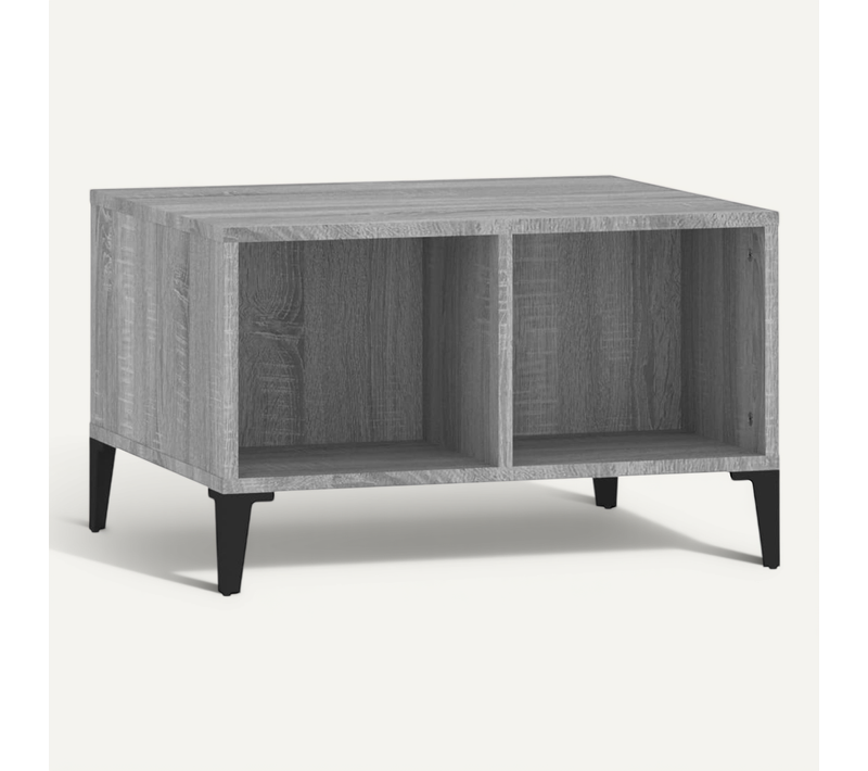 Table Basse Sonoma Gris 60x50x36,5 Cm Bois Contreplaqué