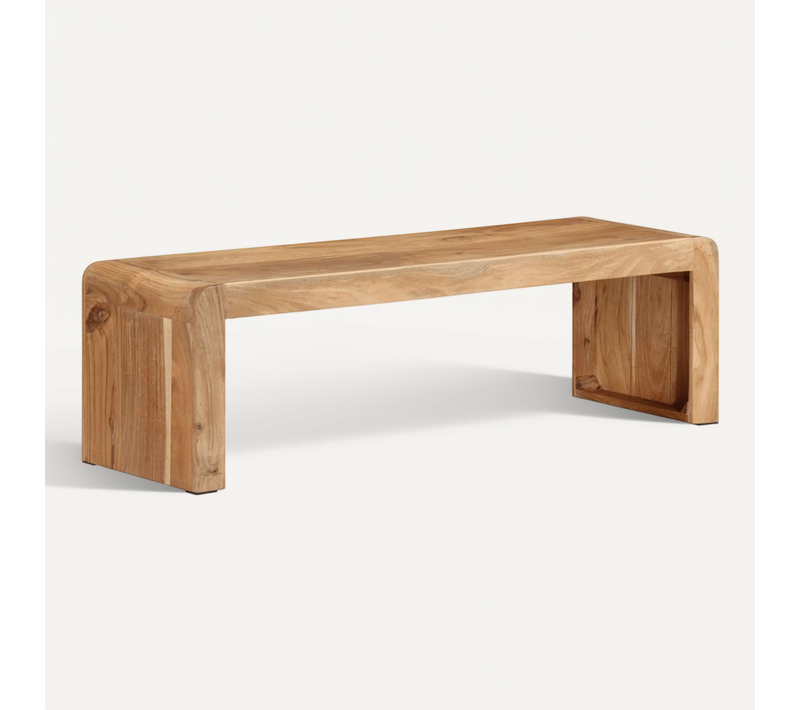 Meuble TV 110x33x33 Cm Bois D'acacia Massif