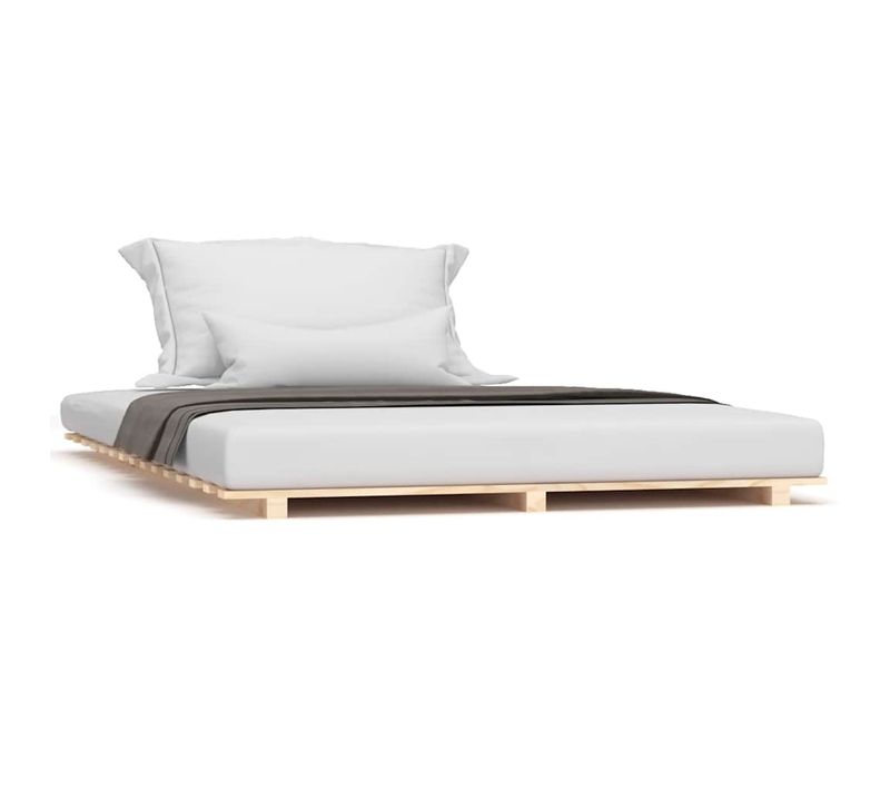 Cadre De Lit Sans Matelas 150x200 Cm Bois De Pin Massif