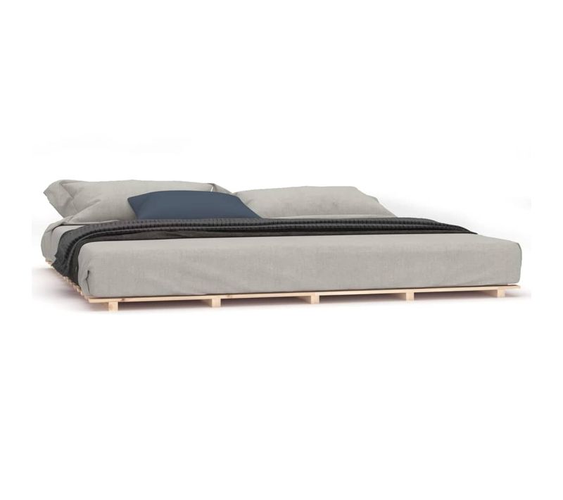 Cadre De Lit Sans Matelas 160x200 Cm Bois Massif De Pin