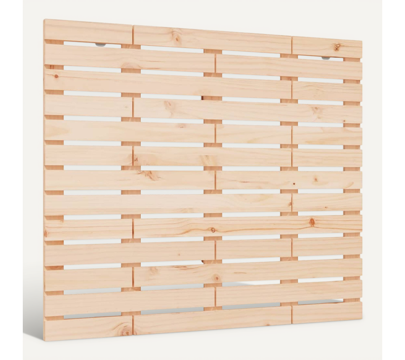 Tête De Lit Murale 126x3x91,5 Cm Bois Massif De Pin