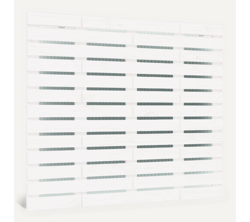 Tête De Lit Murale Blanc 81x3x91,5 Cm Bois Massif De Pin