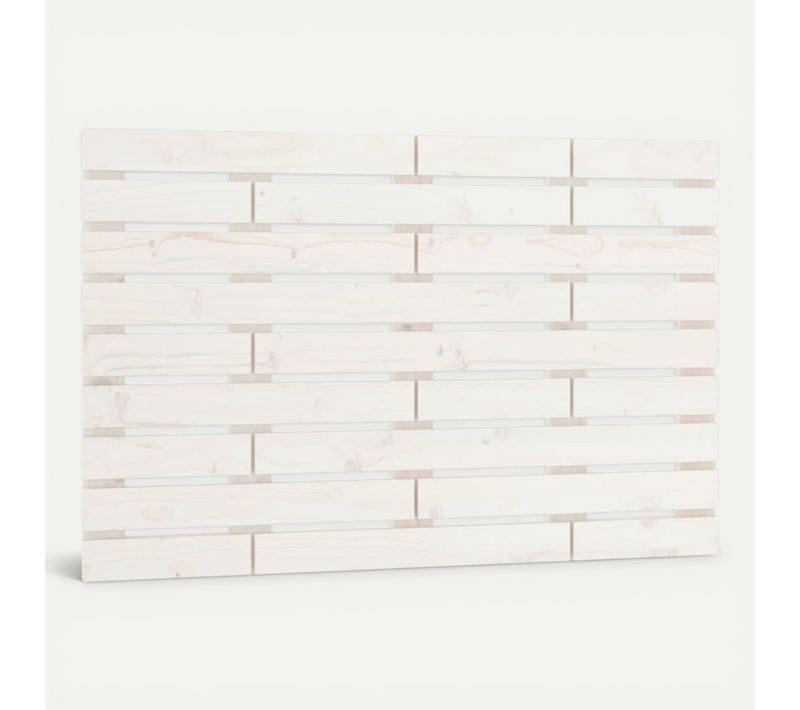 Tête De Lit Murale Blanc 96x3x63 Cm Bois Massif De Pin