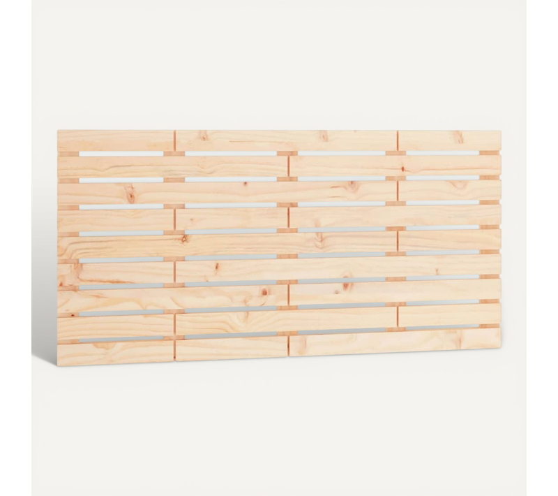 Tête De Lit Murale 126x3x63 Cm Bois Massif De Pin