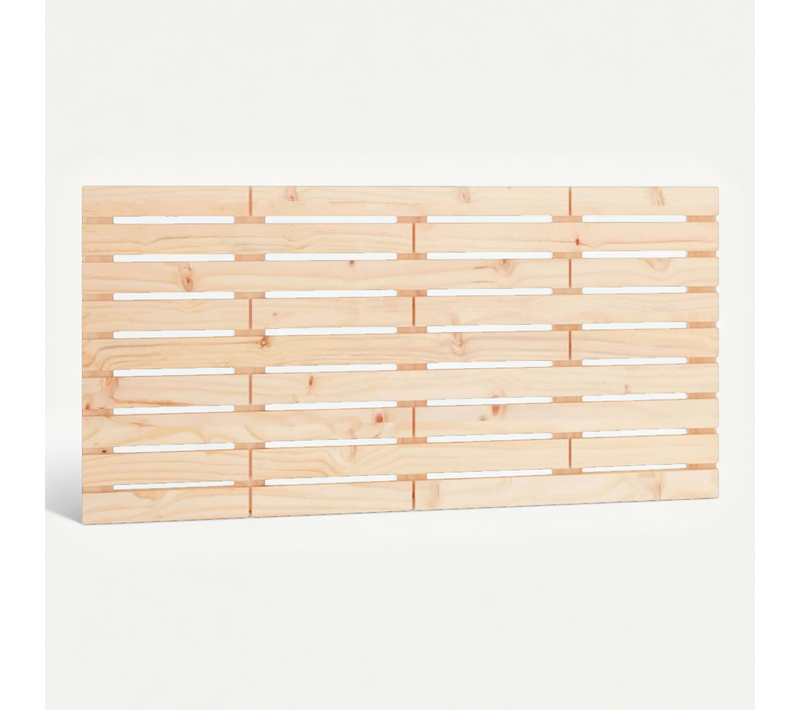 Tête De Lit Murale 146x3x63 Cm Bois Massif De Pin