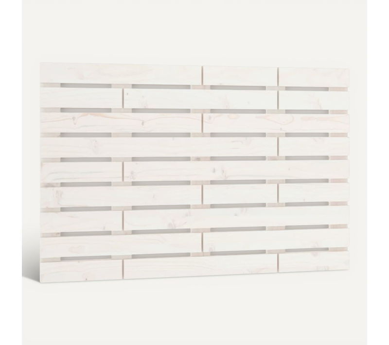 Tête De Lit Murale Blanc 81x3x63 Cm Bois Massif De Pin