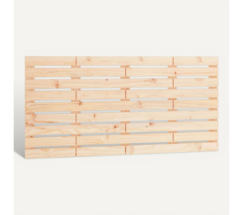Tête De Lit Murale 141x3x63 Cm Bois Massif De Pin