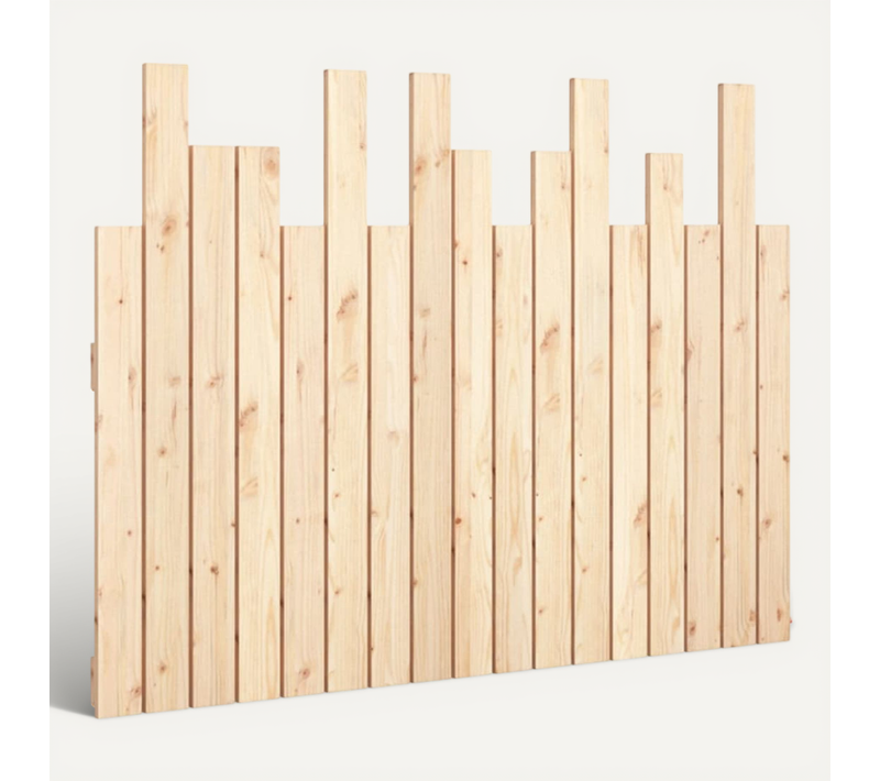 Tête De Lit Murale 108x3x80 Cm Bois Massif De Pin