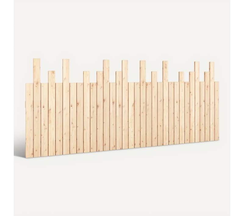 Tête De Lit Murale 204x3x80 Cm Bois Massif De Pin