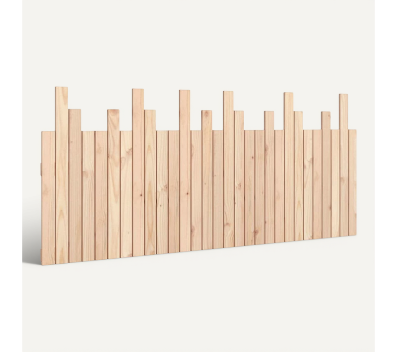 Tête De Lit Murale 185x3x80 Cm Bois Massif De Pin