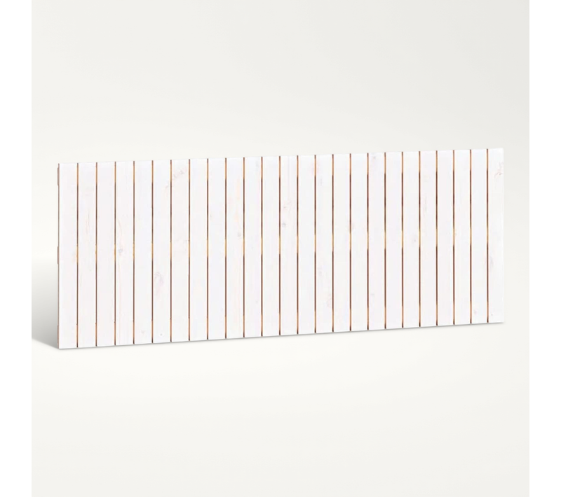 Tête De Lit Murale Blanc 159,5x3x60 Cm Bois Massif De Pin