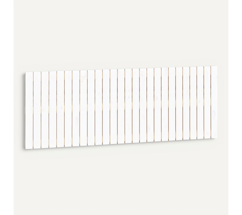 Tête De Lit Murale Blanc 166x3x60 Cm Bois Massif De Pin