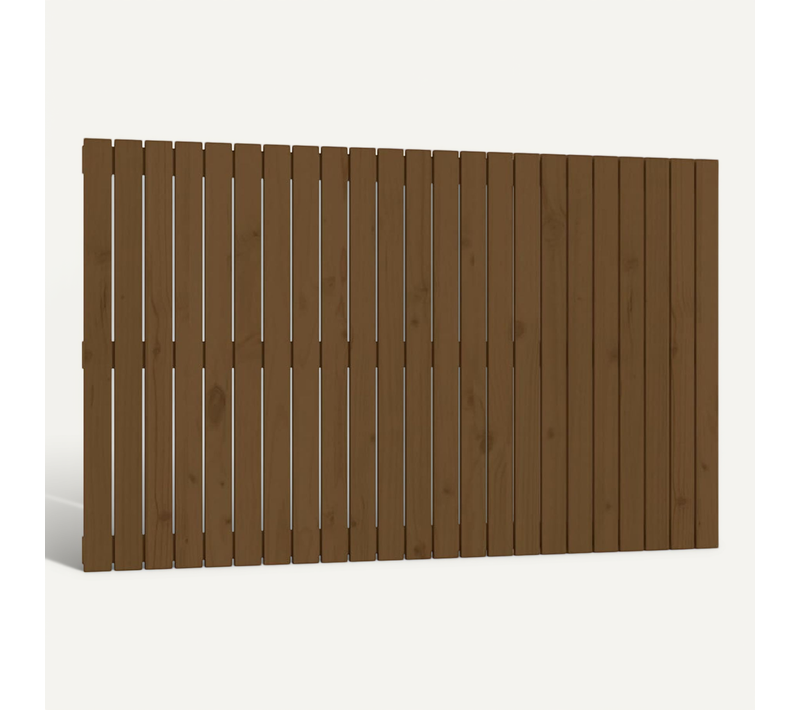 Tête De Lit Murale Marron Miel 147x3x90 Cm Bois Massif De Pin