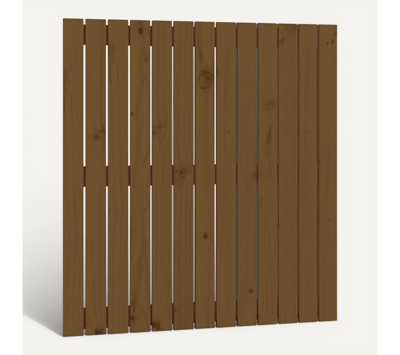 Tête De Lit Murale Marron Miel 82,5x3x90 Cm Bois Massif De Pin