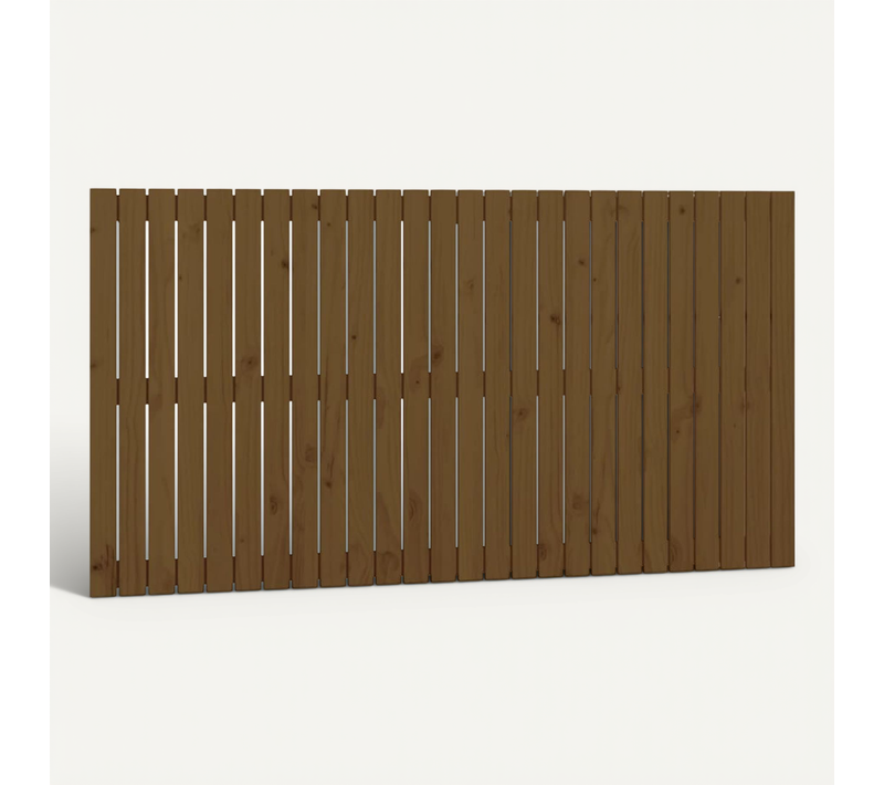 Tête De Lit Murale Marron Miel 166x3x90 Cm Bois Massif De Pin