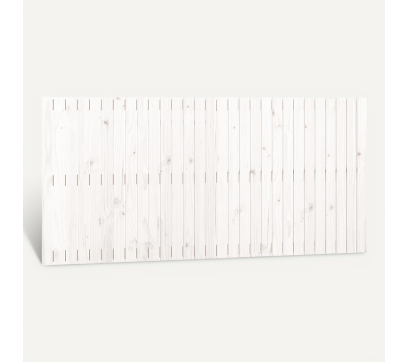 Tête De Lit Murale Blanc 185x3x90 Cm Bois Massif De Pin