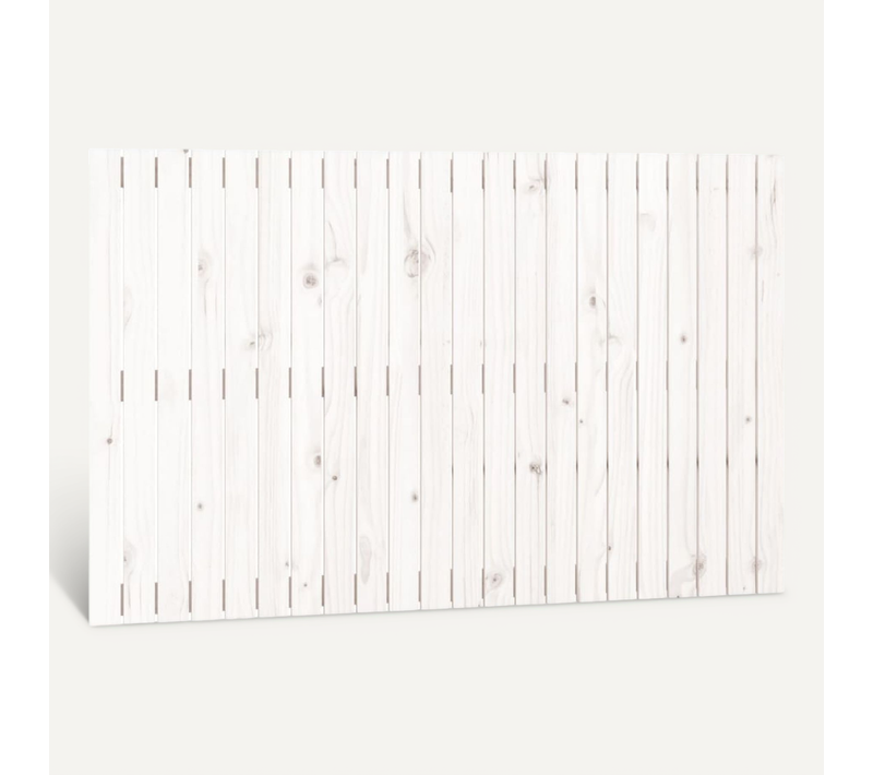 Tête De Lit Murale Blanc 140x3x90 Cm Bois Massif De Pin