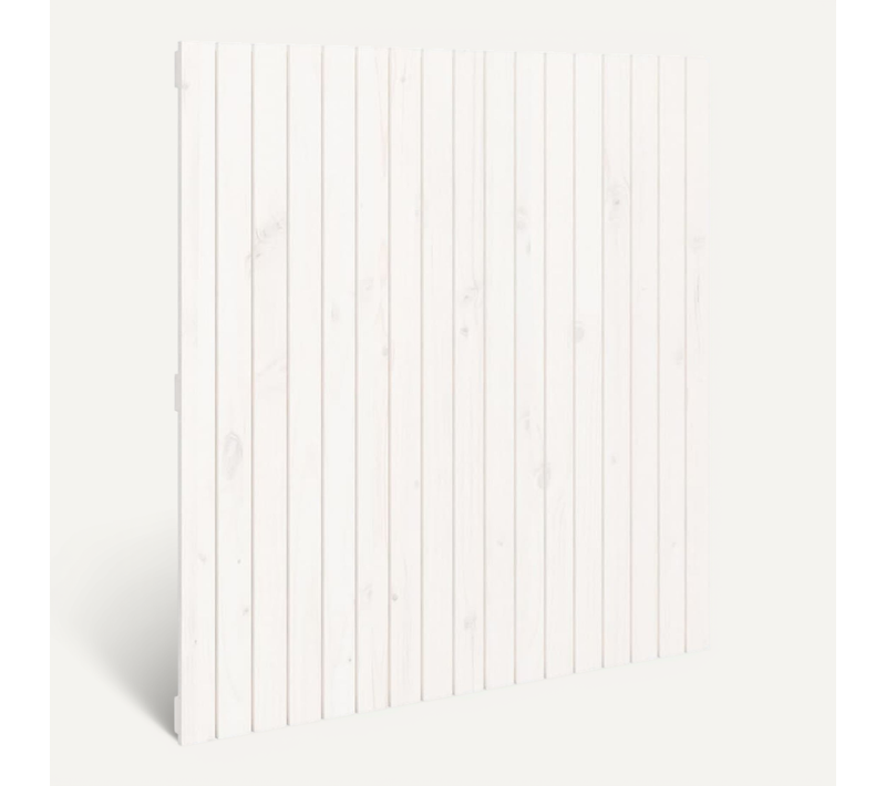 Tête De Lit Murale Blanc 108x3x110 Cm Bois Massif De Pin