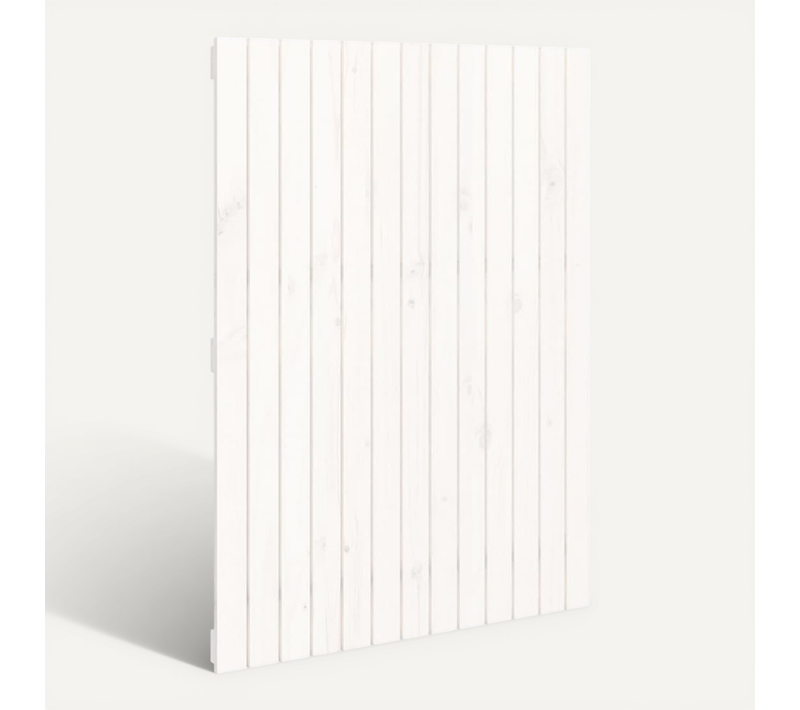 Tête De Lit Murale Blanc 82,5x3x110 Cm Bois Massif De Pin