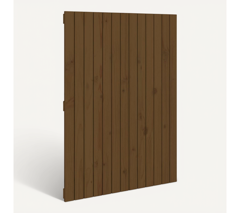 Tête De Lit Murale Marron Miel 82,5x3x110 Cm Bois Massif De Pin