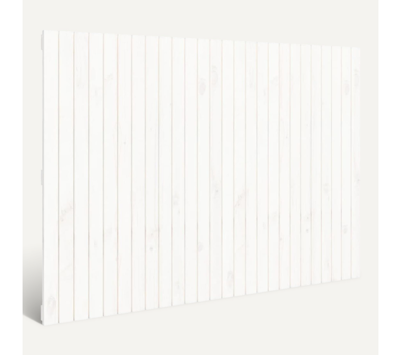 Tête De Lit Murale Blanc 166x3x110 Cm Bois Massif De Pin