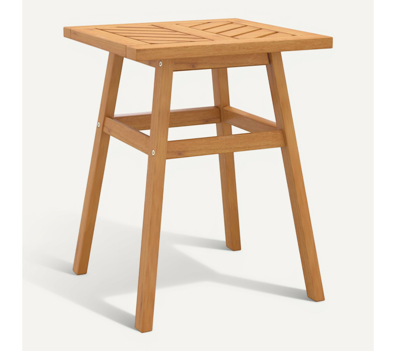 Table D'appoint 45x45x60 Cm Bois Massif D'acacia