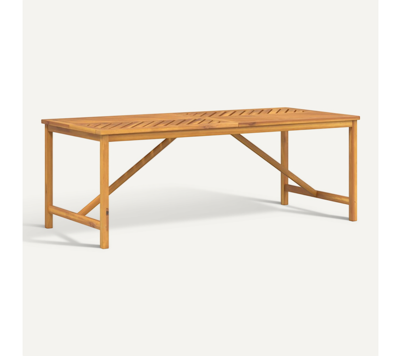 Table à Manger De Jardin 200x90x74 Cm Bois D'acacia Solide