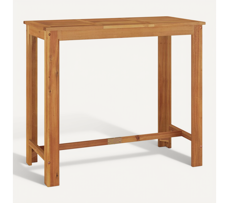 Table De Bar De Jardin 120x60x105 Cm Bois D'acacia Solide
