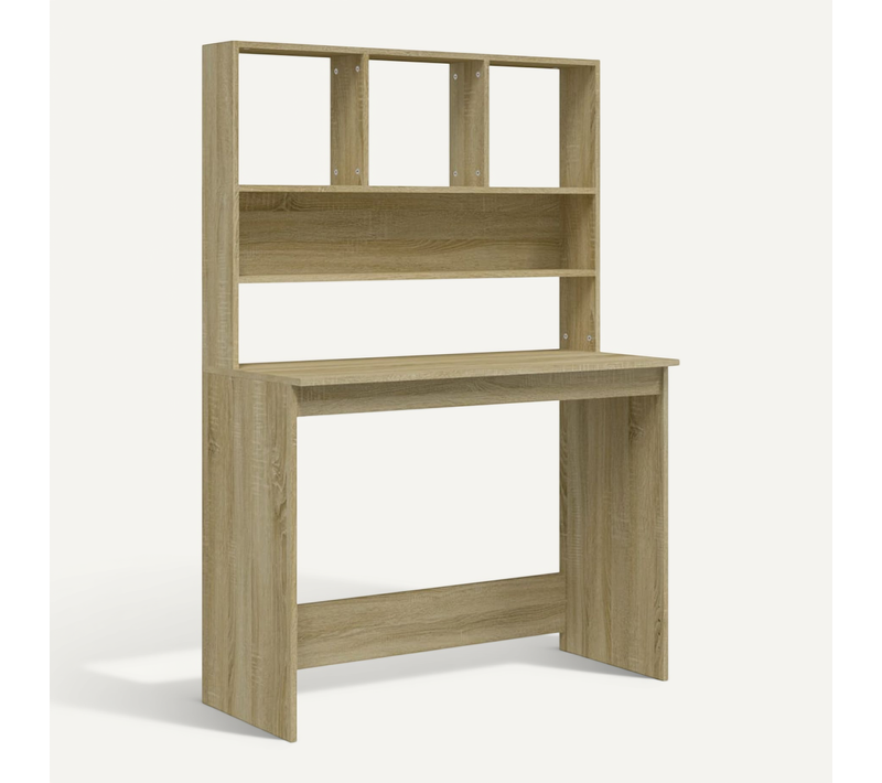 Bureau Avec étagères Chêne Sonoma 102x45x148 Cm