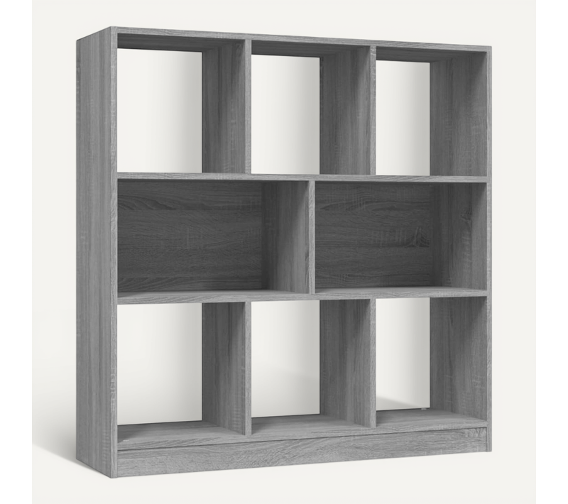 Bibliothèque Sonoma Gris 97,5x29,5x100 Cm Bois Contreplaqué
