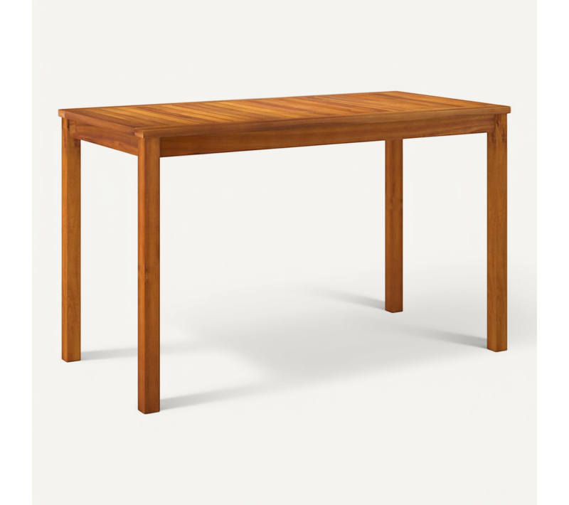 Table De Jardin 110x55x67 Cm Bois D'acacia Solide