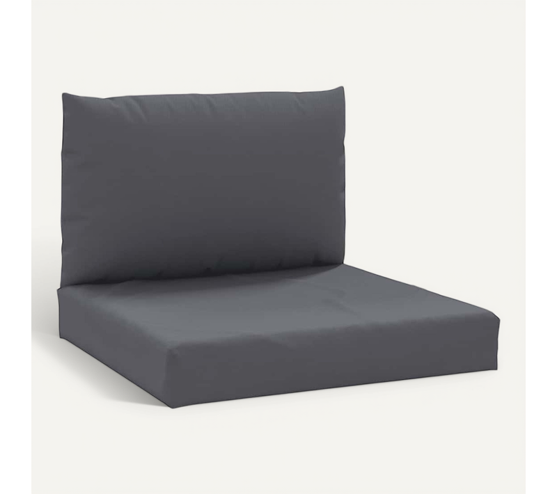 Coussins De Palette Lot De 2 Anthracite Tissu Oxford