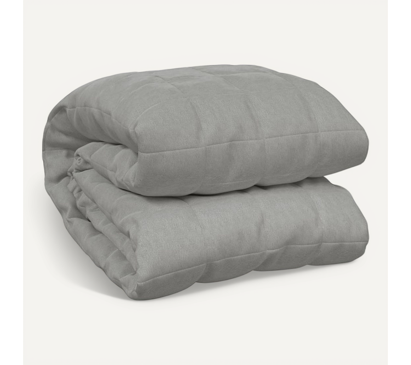 Couverture Lestée Gris 220x230 Cm 15 Kg Tissu