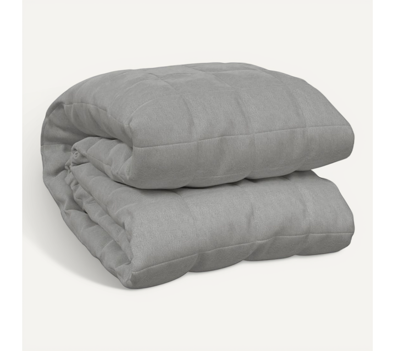 Couverture Lestée Gris 220x240 Cm 15 Kg Tissu