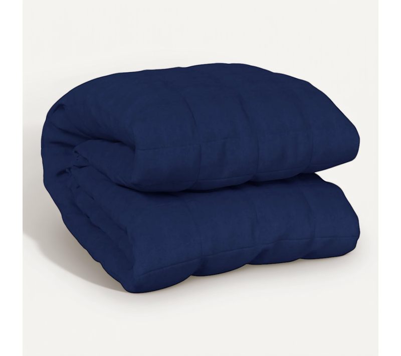 Couverture Lestée Bleu 200x220 Cm 9 Kg Tissu