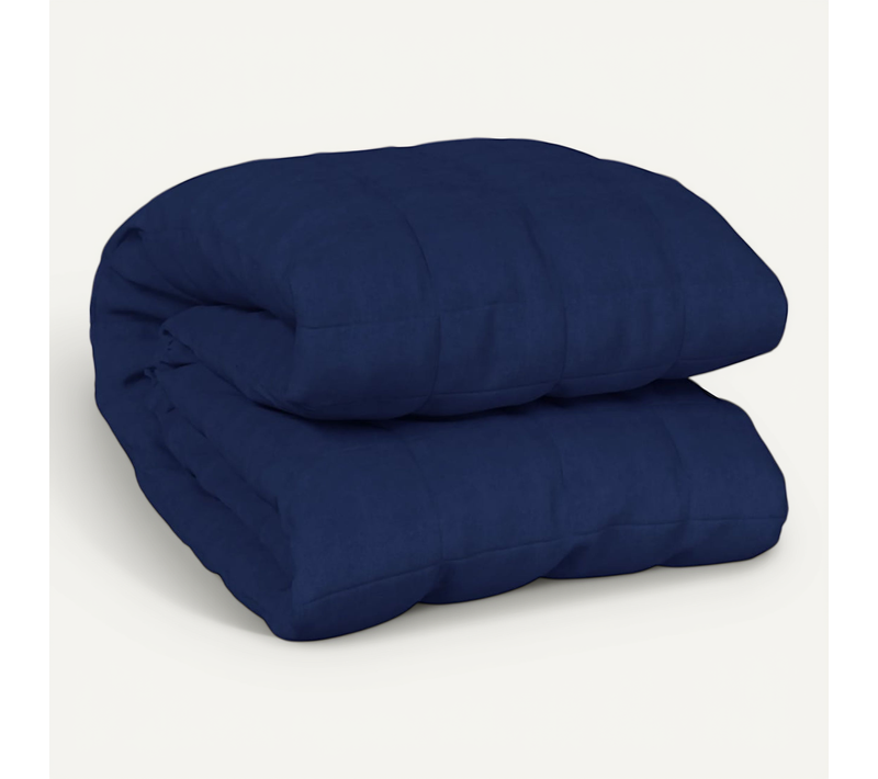 Couverture Lestée Bleu 220x230 Cm 15 Kg Tissu