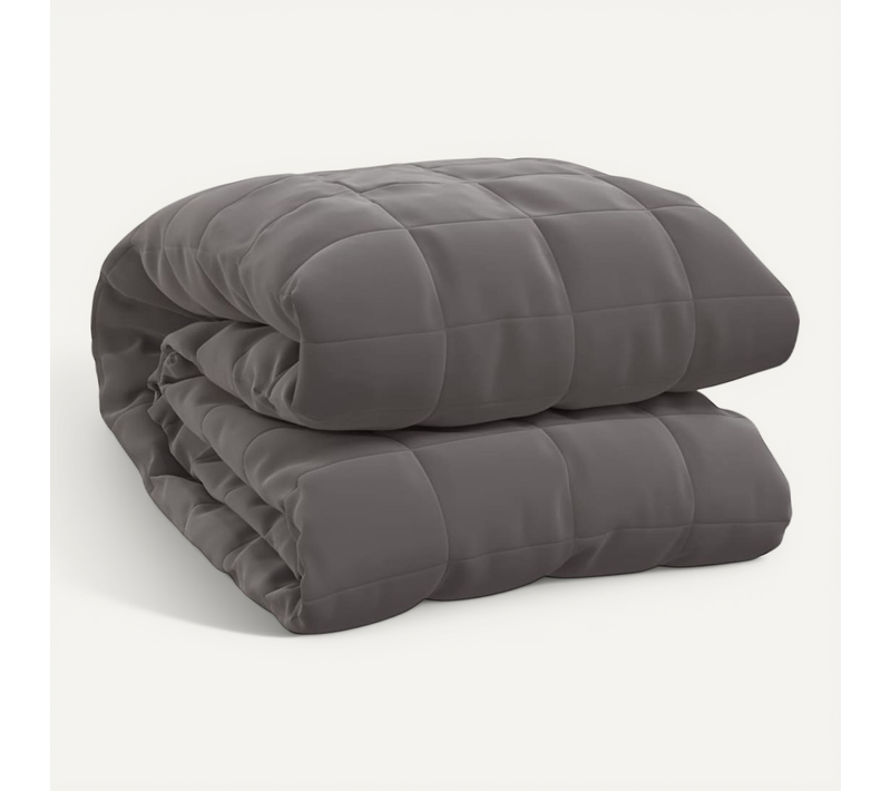 Couverture Lestée 220x240 Cm Gris Tissu 11 Kg
