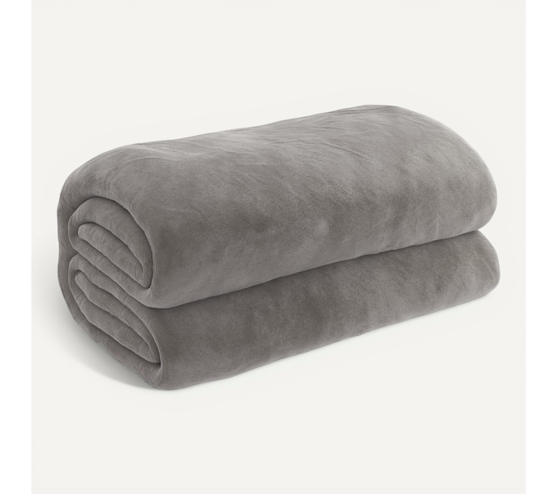 Couverture Lestée Avec Housse Gris 135x200 Cm 6 Kg Tissu
