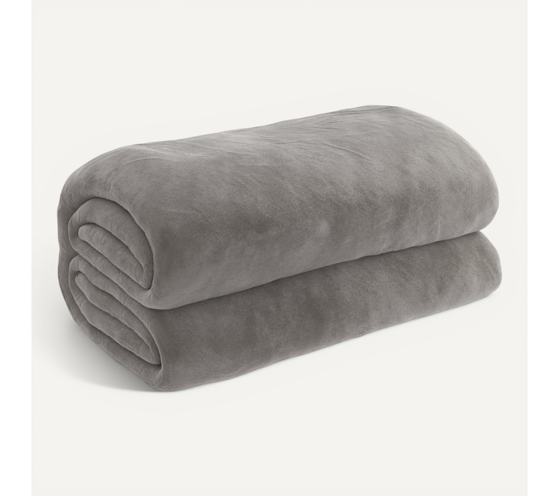 Couverture Lestée Avec Housse Gris 152x203 Cm 7 Kg Tissu
