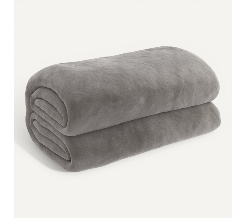 Couverture Lestée Avec Housse Gris 152x203 Cm 11 Kg Tissu