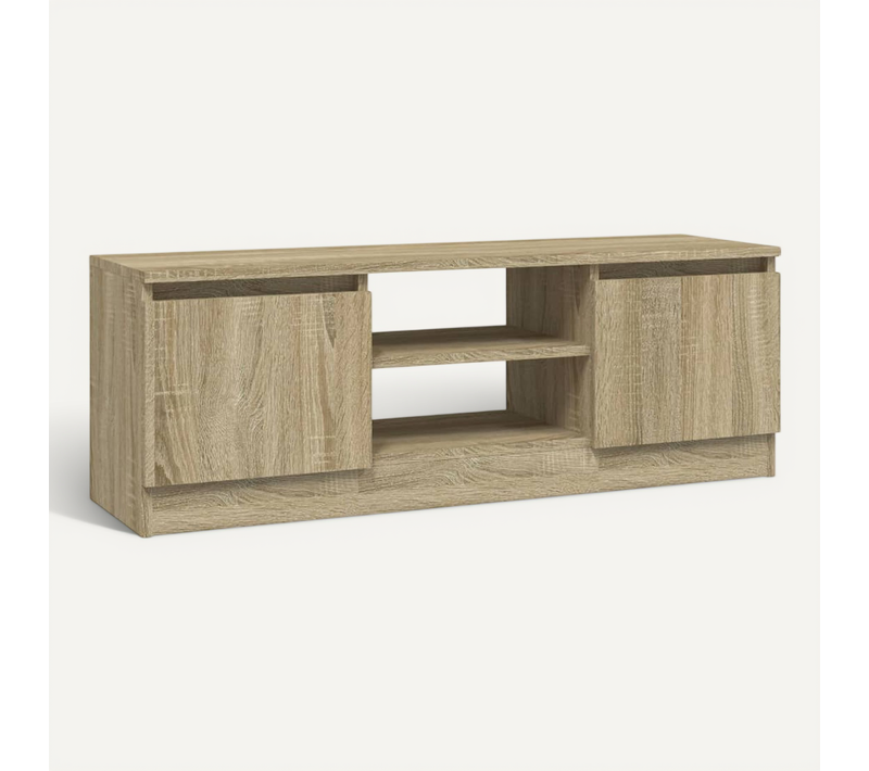 Meuble TV Avec Porte Chêne Sonoma 102x30x36 Cm