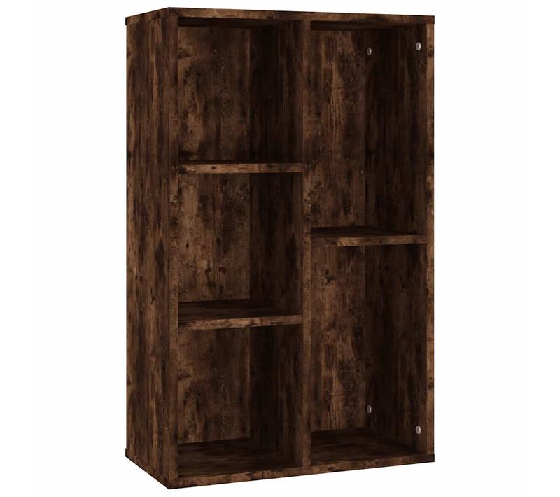 Bibliothèque/buffet Chêne Fumé 50x25x80 Cm Bois Contreplaqué