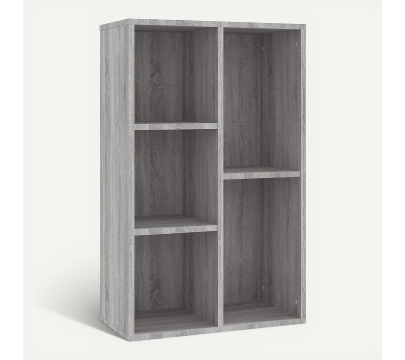 Bibliothèque/buffet Sonoma Gris 50x25x80 Cm Bois Contreplaqué