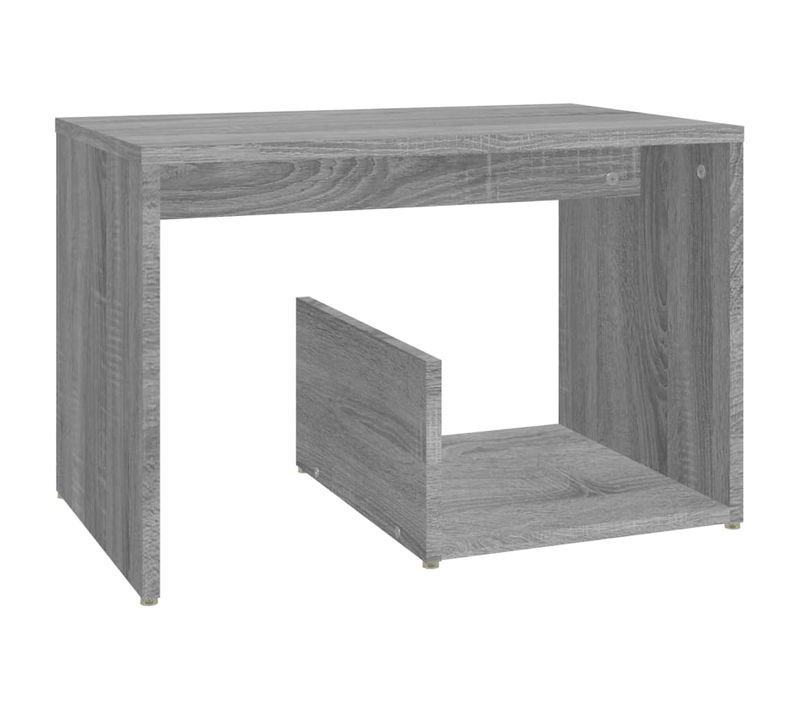 Table D'appoint Sonoma Gris 59x36x38 Cm Bois Contreplaqué