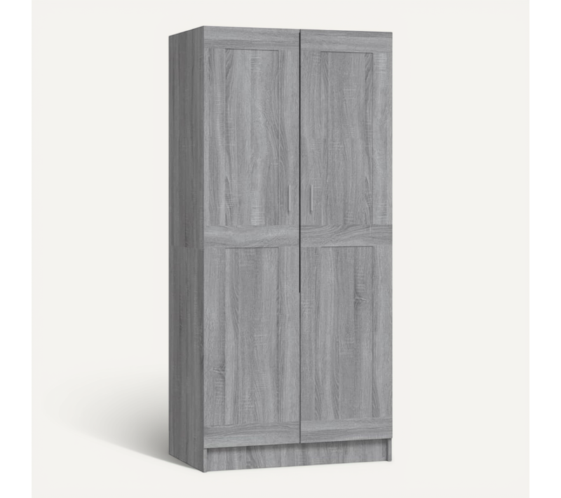 Armoire Sonoma Gris 82,5x51,5x180 Cm Bois Contreplaqué