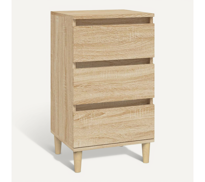 Table De Chevet Chêne Sonoma 40x35x70 Cm Bois Contreplaqué
