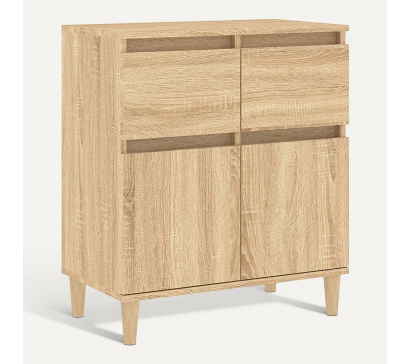 Buffet Chêne Sonoma 60x35x70 Cm Bois Contreplaqué