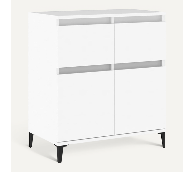 Buffet Blanc 60x35x70 Cm Bois Contreplaqué