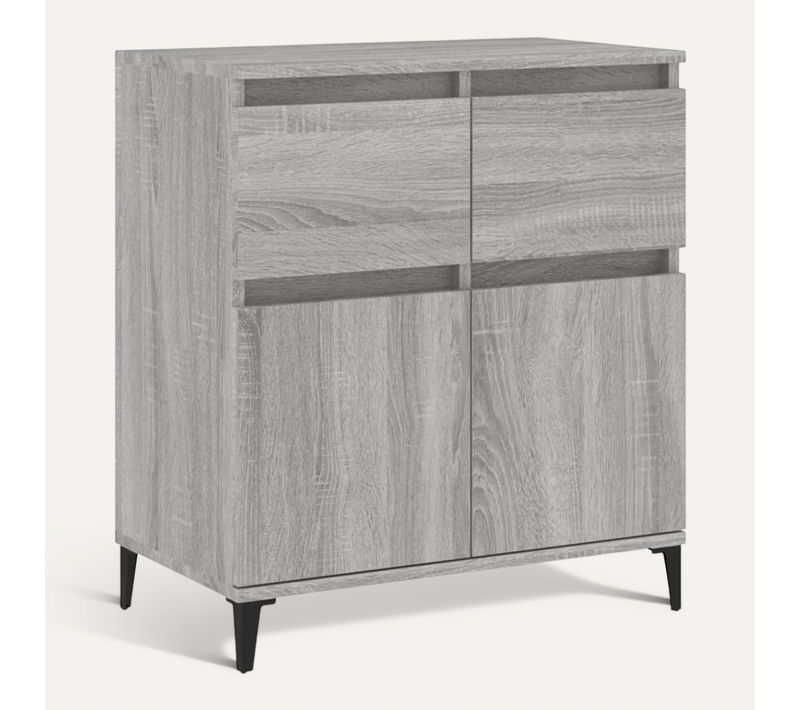 Buffet Sonoma Gris 60x35x70 Cm Bois Contreplaqué