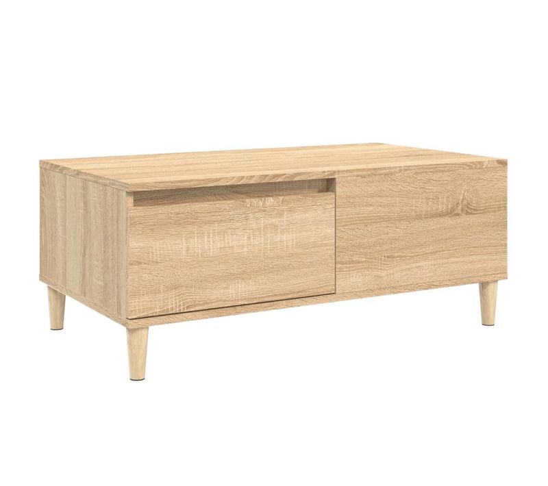 Table Basse Chêne Sonoma 90x50x36,5 Cm Bois Contreplaqué